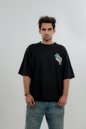 Barcode Cactus Oversized fit Shirt - Premium Combed Cotton Blend
