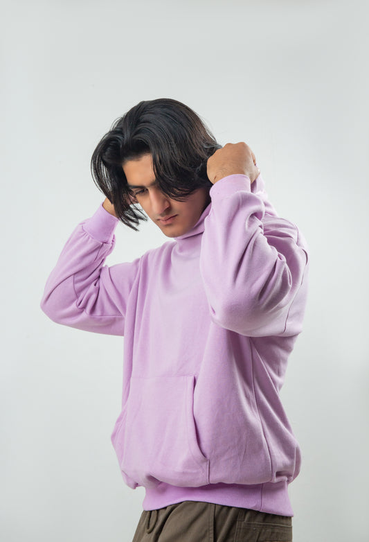 Mauve 8-bit Hoodie - Oversized