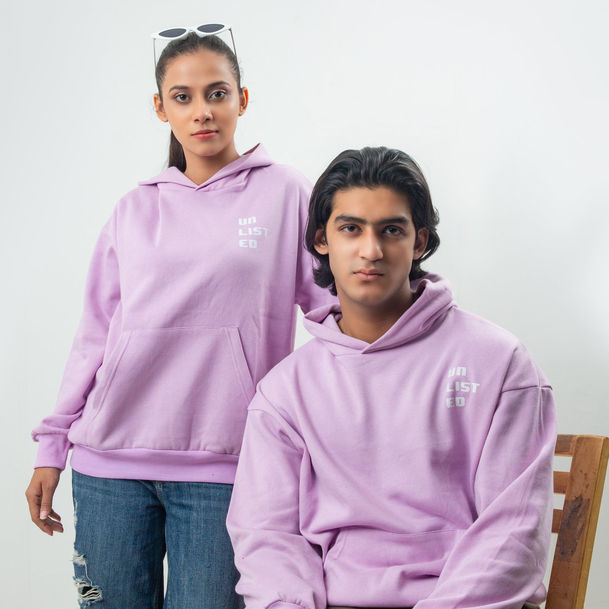 Mauve 8-bit Hoodie - Oversized