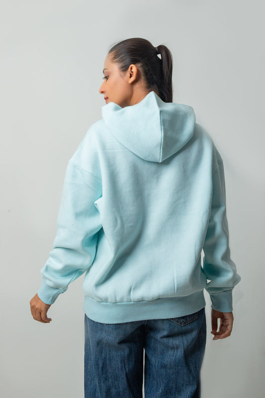 Arctic Blue Hoodie - Oversized