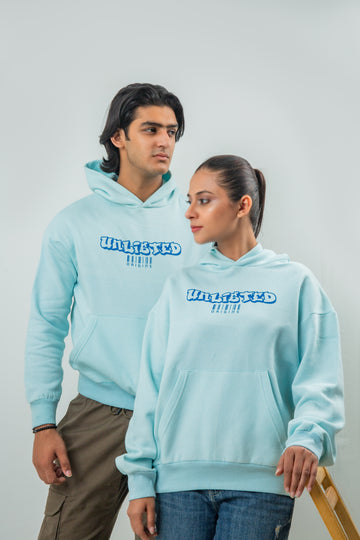 Arctic Blue Hoodie - Oversized