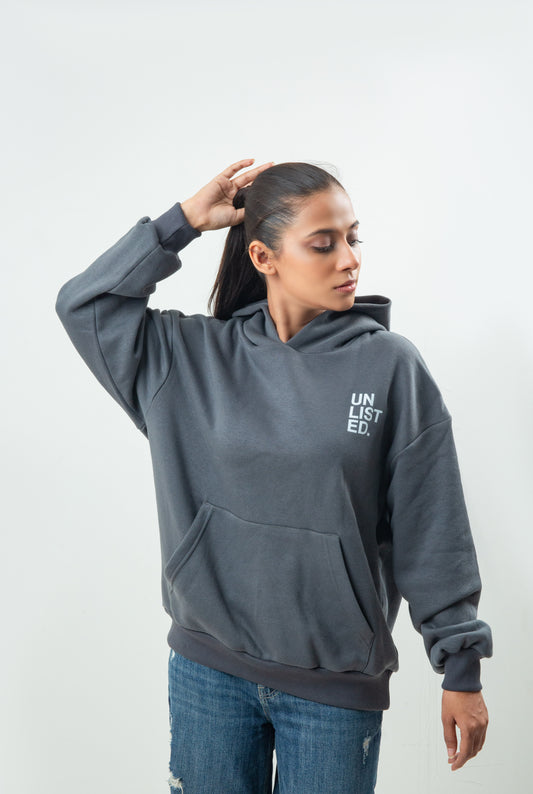 Graphite Grey Hoodie - Oversized