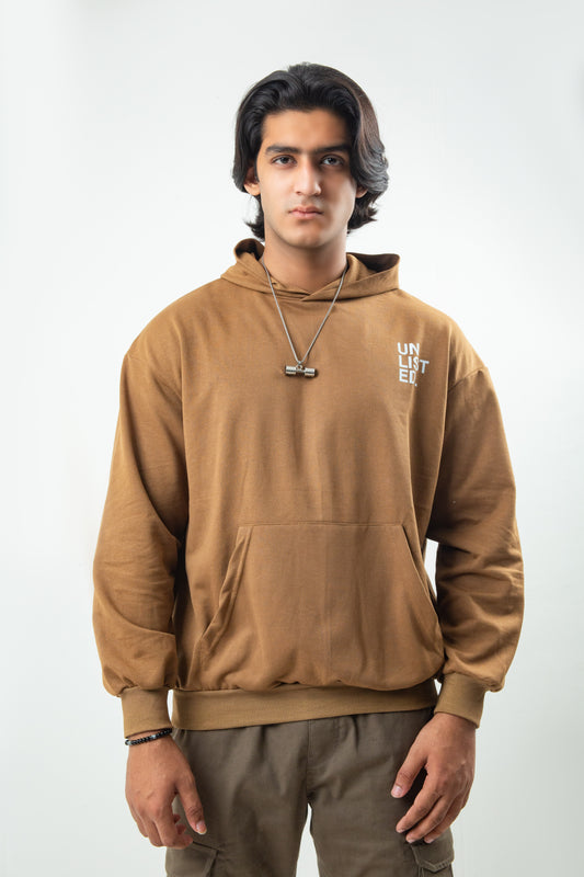 Earthy Brown Hoodie - Oversized